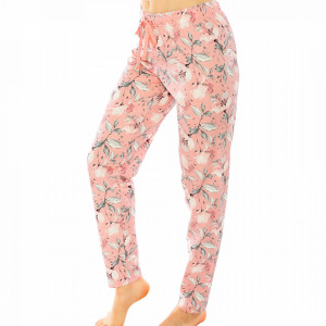 Pantalon Lung Pijama Dama Vienetta Model 'Pink Pastel'