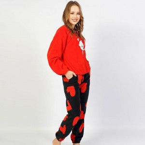 Pijamale Calduroase Dama din Polar Flece Vienetta Model 'Pure Love' 🙂