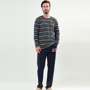 Pijamale Vienetta | MAN din Bumbac 100% Model 'Urban'