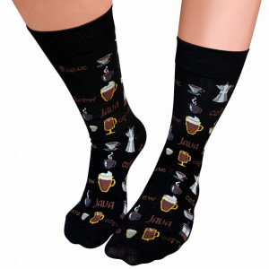 Sosete Clasice Colorate Unisex Cosas Boutique Socks Model Espresso Yourself