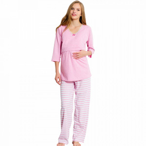 Pijamale Gravide si Alaptat Vienetta, 'Materna Pink'
