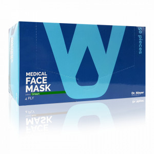 Masca Faciala Medicala cu 4 Straturi Dr. Mayer Green Edition, Cutie 50 Bucati