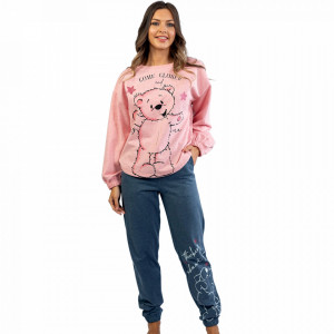 Pijama Vatuita la Interior Dama, Vienetta Model 'Come Closer and Hug Me'