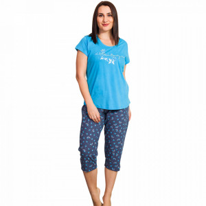 Pijamale Dama Marimi Mari, Vienetta, 'Amour Beauty' Blue