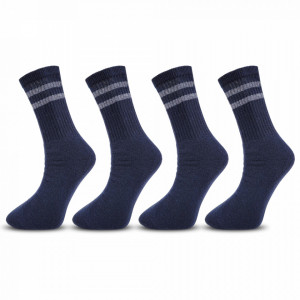 Set 4 Buc. Sosete Flausate Sport din Bumbac 100% Model 'Winter is Coming' Blue