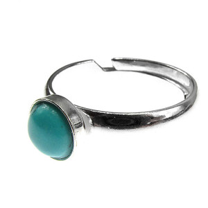 Inel argint reglabil cu turcoaz 6 MM