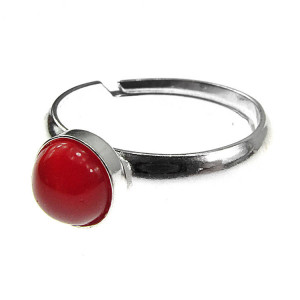 Inel argint reglabil cu carneol 6 MM