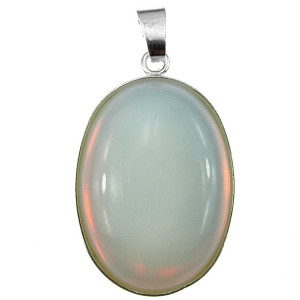 Pandantiv argint mare cu opalit 25x18 MM