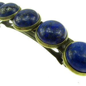 Clama de par vintage cu lapis lazuli