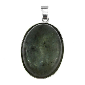 Pandantiv argint mare cu labradorit natural 25x18 MM