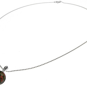 Lantisor argint cu pandantiv mic unakit natural 10 MM