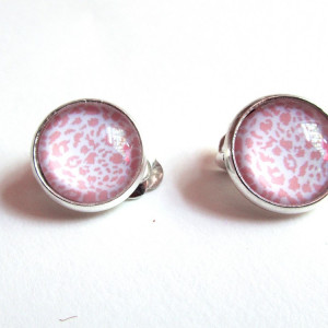 Cercei clips animal print E 12 MM