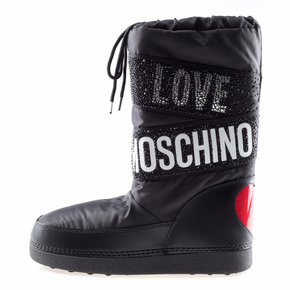 Moschino Love black snow boots