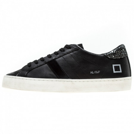 Date-sneakers-donna-hill-low-calf-nere