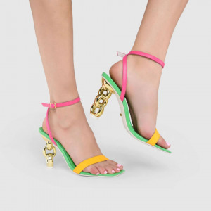 Kat Maconie sandali multicolor con catena Riri