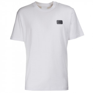 Gaelle t-shirt bianca logo gum nero