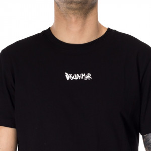Disclaimer tshirt nera mini logo