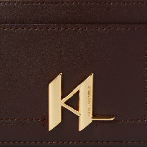 Karl Lagerfeld portacarte marrone Saddle