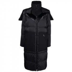 Karl Lagerfeld long black down jacket