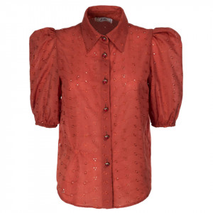 Jijil crock-colored embroidered shirt