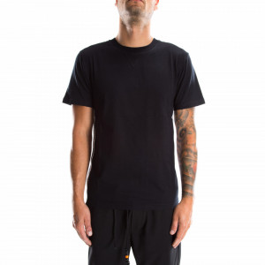 Moschino t-shirt nera stripe logate laterali