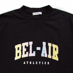 Bel-Air-t-shirt-nera-logo-tye-die