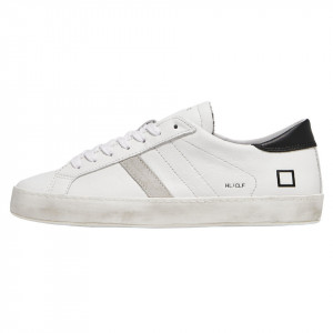 Date sneakers hill low uomo white black