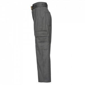 Pinko pantalone grigio in flanella