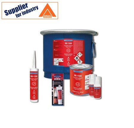 Adeziv bicomponent pe baza de metil metacrilat Weicon RK-1500 lichid, rezistent la impact, intarire rapida 310g