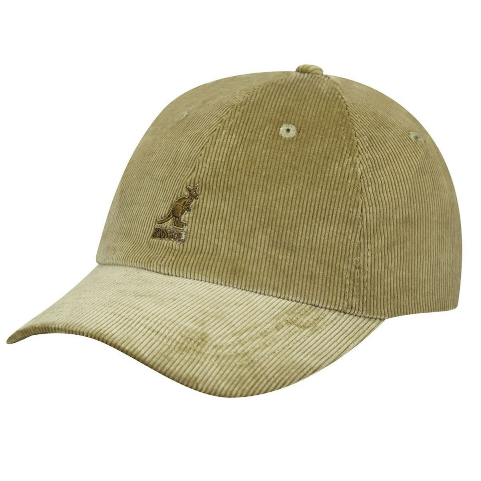 Kangol Cord Adjustable Baseball Beige