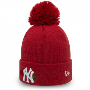 Caciula New Era Bobble Knit Twine NY Yankees Rosu