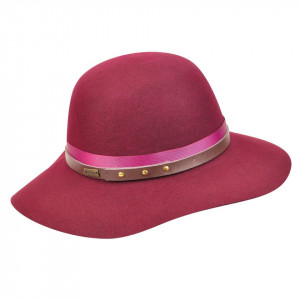 Palarie Betmar Hayden Wool Felt Rosu