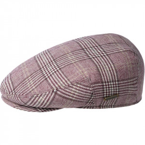 Basca Kangol British Peebles Plaid, Rosu Bordo