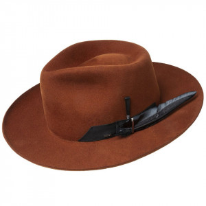 Palarie Bailey of Hollywood Barksdale Fedora Rust