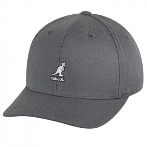 Sapca Kangol Wool Flexfit Baseball Gri Inchis
