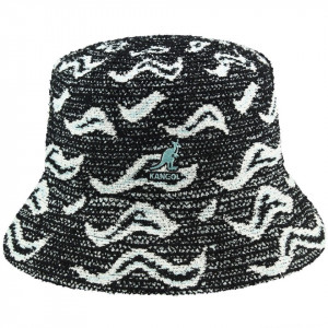 Palarie Kangol Wave Camo Bucket Negru