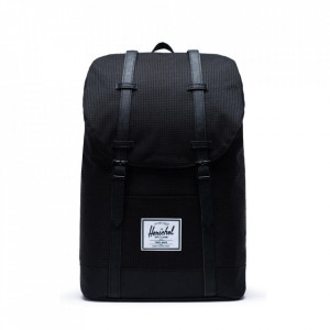 Herschel Retreat Rucksack Dark Grid Schwarz