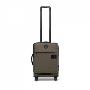 Troler textil Herschel Highland Carry On CORDURA, Verde 55cm