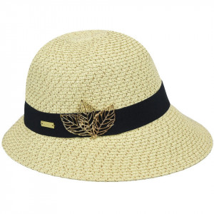 Palarie Betmar Franoise Braided Cloche Natural