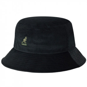 Palarie Kangol Washed Cord Bucket Negru
