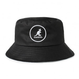 Palarie neagra Kangol Cotton Bucket