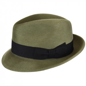 Palarie Bailey of Hollywood Riff Fedora Verde Oliv