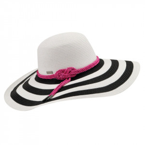 Palarie Betmar Demetria Floppy Wide Brim Alb
