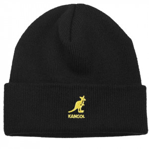 Caciula Kangol Acrylic Pullon Negru-Auriu