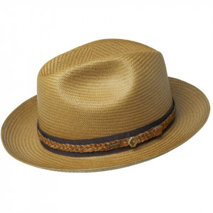 Palarie Bailey of Hollywood Bevers Panama Fedora Honey