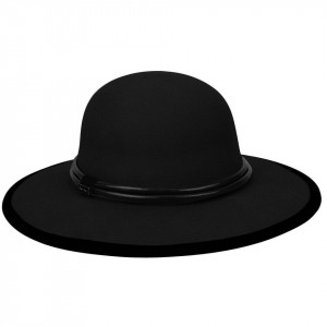 Palarie Betmar Victoria Wide Brim Negru