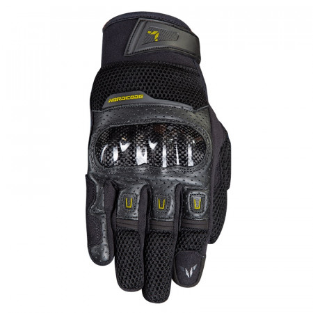 NORDCODE - Manusi AIR TECH - negru / galben fluo