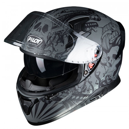 PILOT - SNAKE SKULL - NEGRU MAT