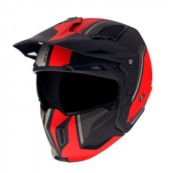 MT Helmets - STREETFIGHTER Twin [sun visor] C5 - rosu mat
