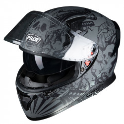 PILOT - SNAKE SKULL - NEGRU MAT